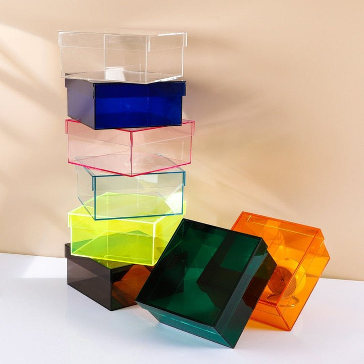 Stornfield | Colorful Acrylic Storage Box with Lid