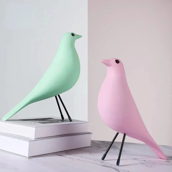 Colourful Novelty Bird House Ornament Resin Sculpture Decor | Stornfield