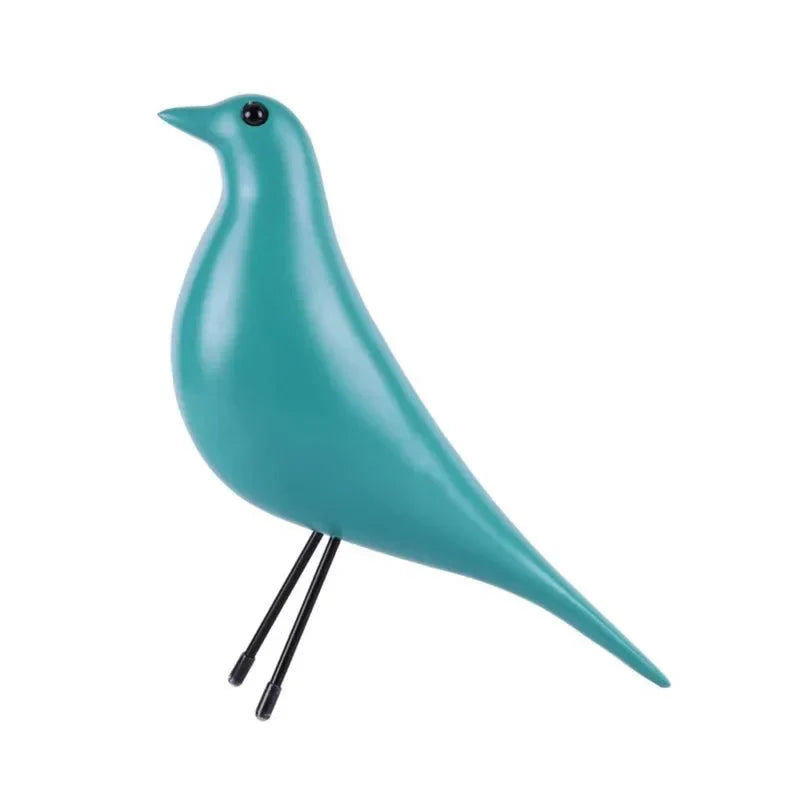 Colourful Novelty Bird House Ornament Resin Sculpture Decor | Stornfield