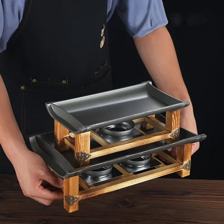 Commercial Non-stick BBQ Plate Baking Pan Grilled Fish Iron Plate | Stornfield