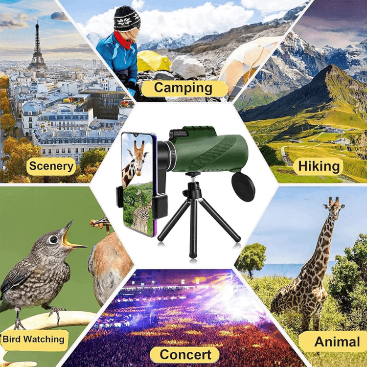 Stornfield | Compact 600x Ultra-Zoom Monocular | HD Lens, Lightweight & Perfect for Hiking, Birdwatching, and Sports Events