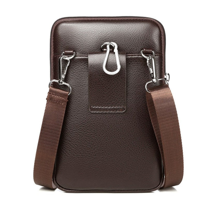 Compact PU Leather Crossbody Bag for Men with Adjustable Strap | Stornfield