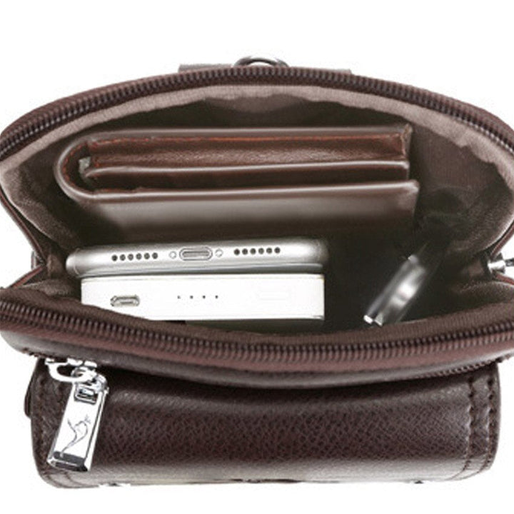 Compact PU Leather Crossbody Bag for Men with Adjustable Strap | Stornfield