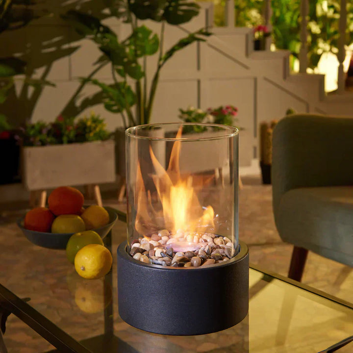 Stornfield | Fire Pit Tabletop Ethanol Burner with Glass