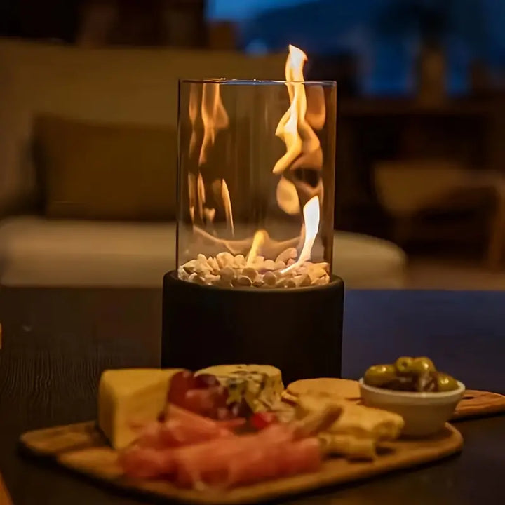 Stornfield | Fire Pit Tabletop Ethanol Burner with Glass