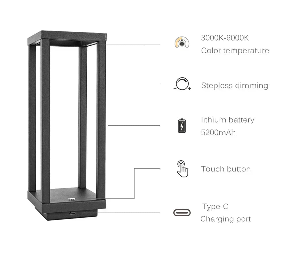 Stornfield | Wireless LED Touch Sensor Table Lamp