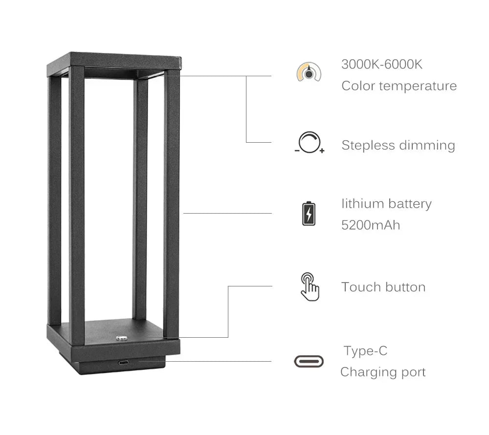 Stornfield | Wireless LED Touch Sensor Table Lamp