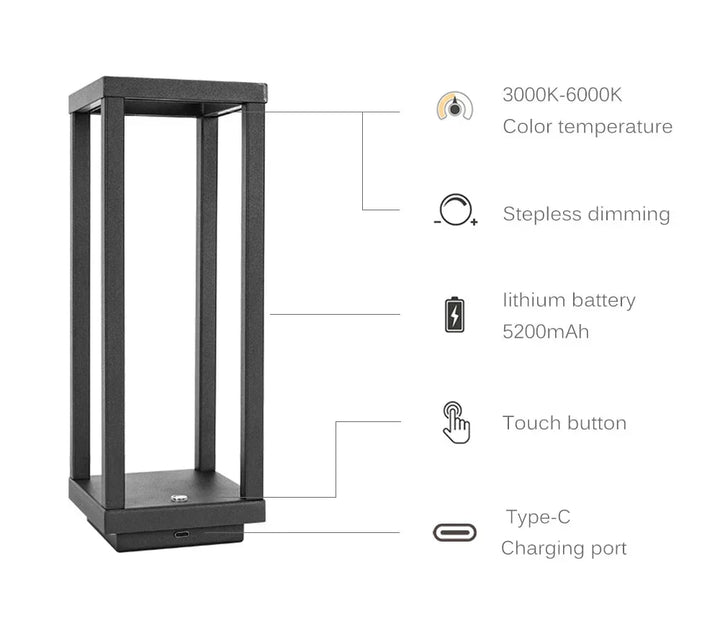 Stornfield | Wireless LED Touch Sensor Table Lamp
