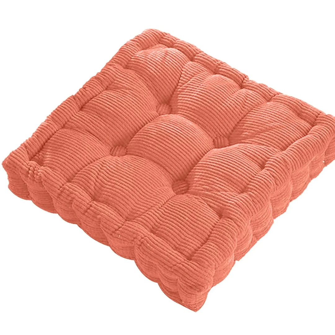 Corduroy Meditation Floor Cushion - Modern Cotton Seat 40x40cm | Stornfield