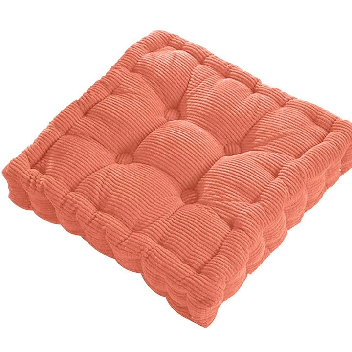 Corduroy Meditation Floor Cushion - Modern Cotton Seat 40x40cm | Stornfield