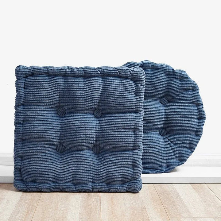 Corduroy Meditation Floor Cushion - Modern Cotton Seat 40x40cm | Stornfield