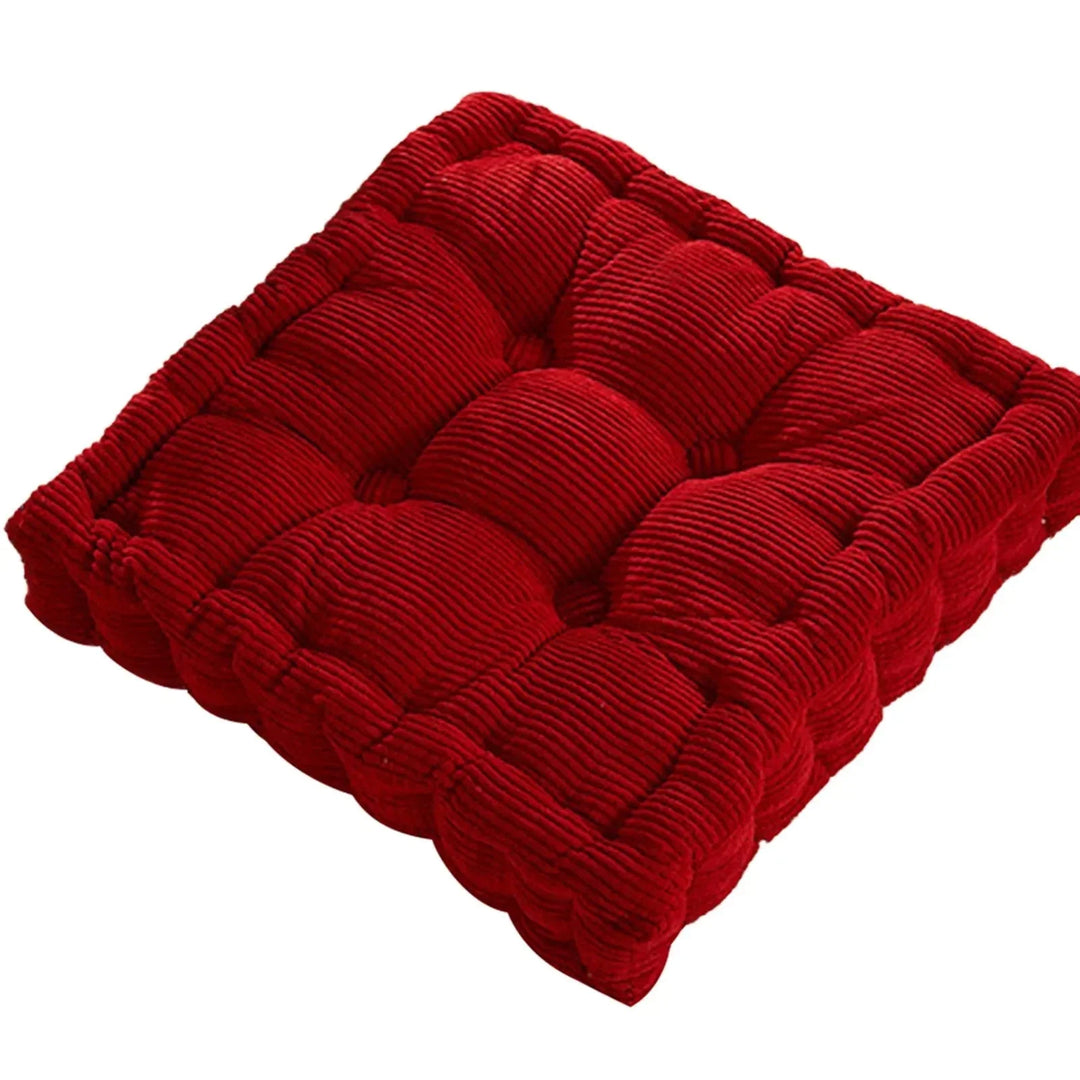 Corduroy Meditation Floor Cushion - Modern Cotton Seat 40x40cm | Stornfield