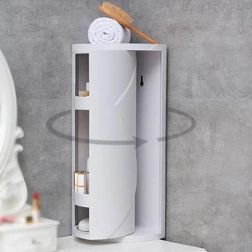 Rotating Corner Cosmetic Accessories Shelf Bathroom Shelf Stornfield