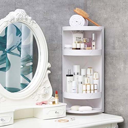 Rotating Corner Cosmetic Accessories Shelf Bathroom Shelf Stornfield