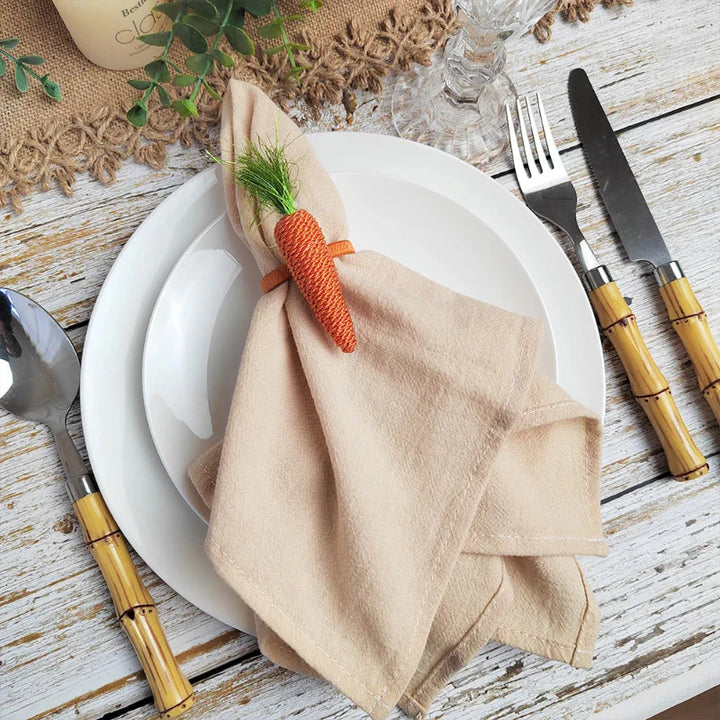 Set of 10 Plain Cotton Table Napkins | Stornfield