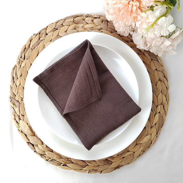 Set of 10 Plain Cotton Table Napkins | Stornfield