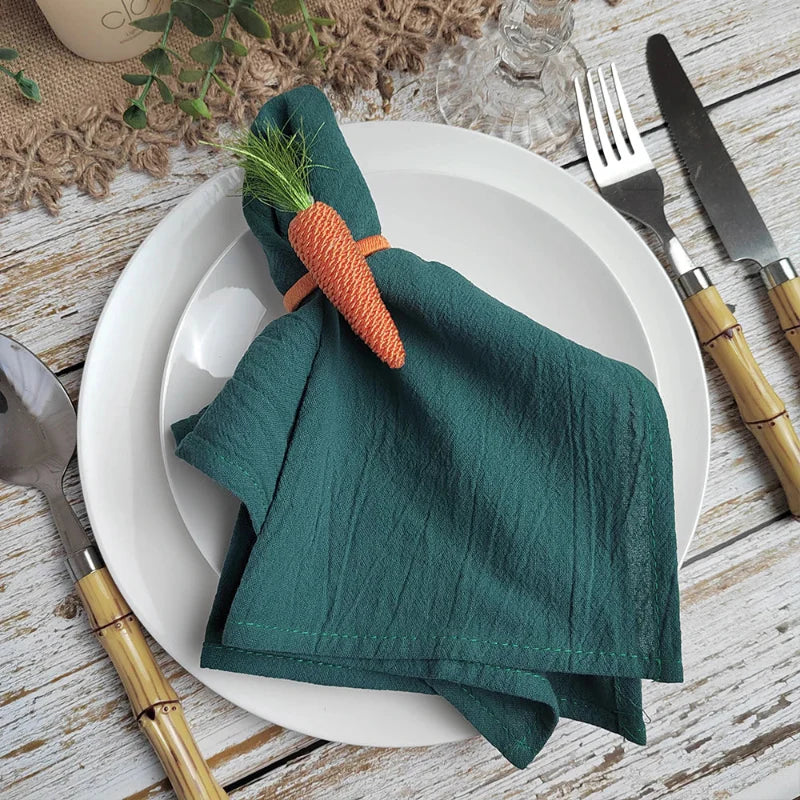 Set of 10 Plain Cotton Table Napkins | Stornfield