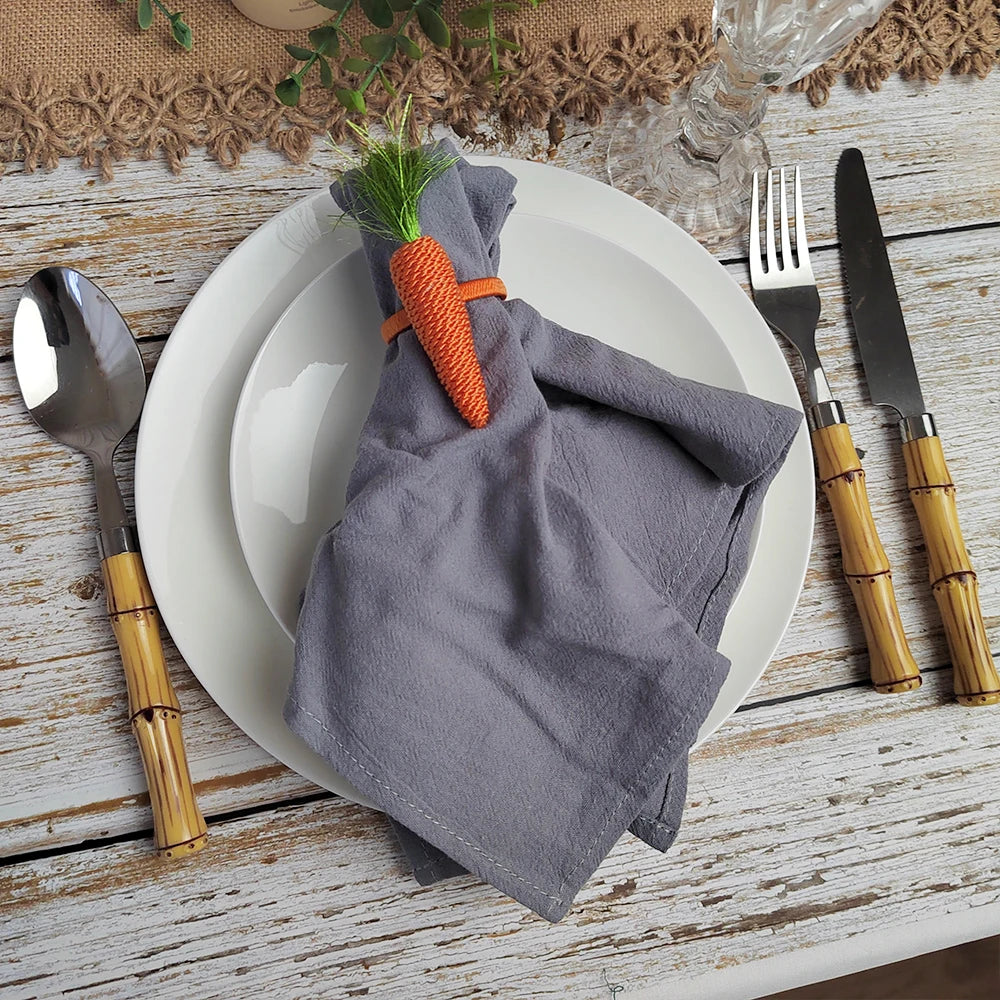Set of 10 Plain Cotton Table Napkins | Stornfield