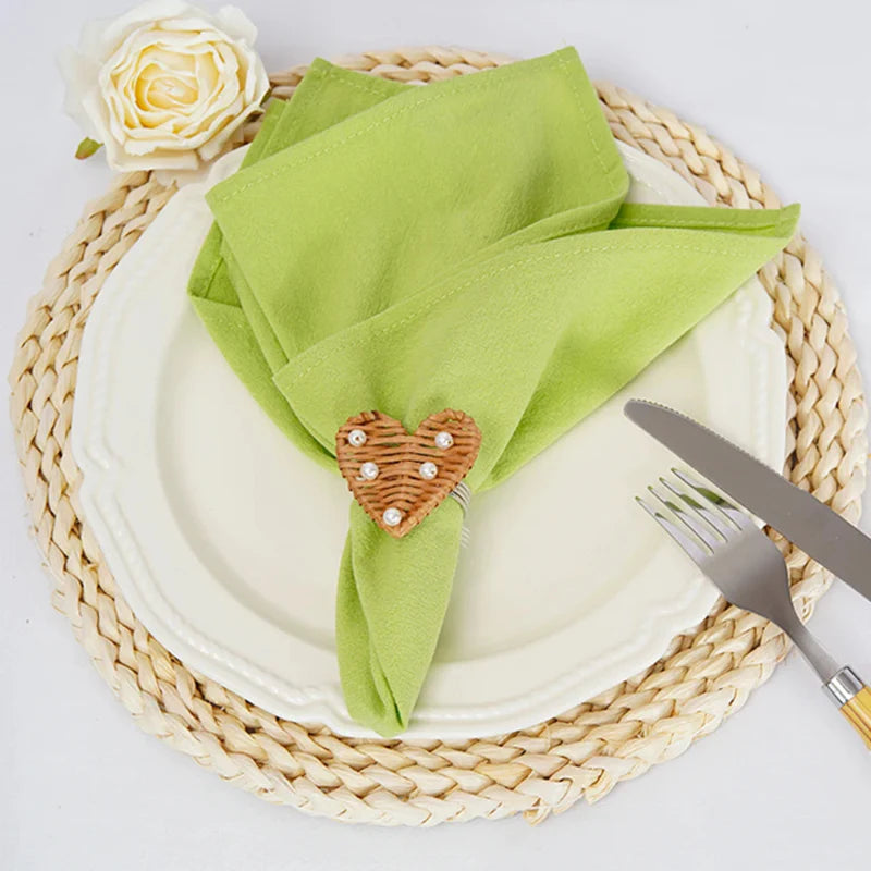 Set of 10 Plain Cotton Table Napkins | Stornfield