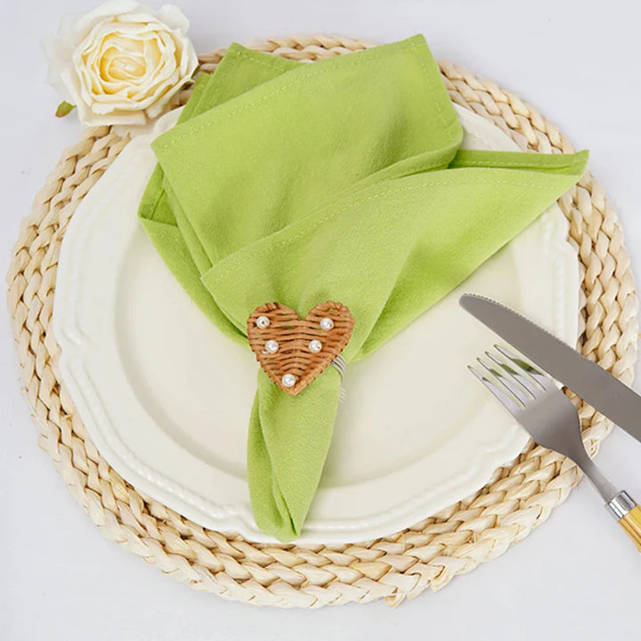 Set of 10 Plain Cotton Table Napkins | Stornfield