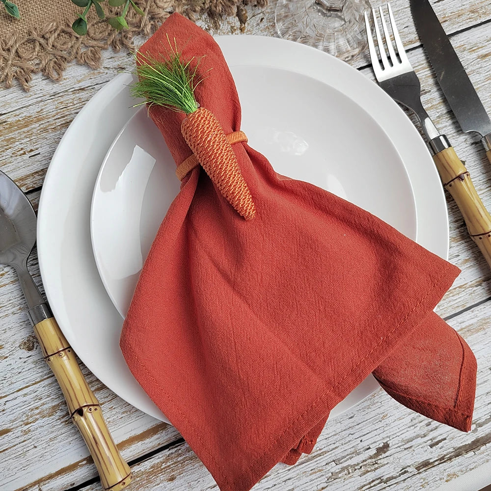 Set of 10 Plain Cotton Table Napkins | Stornfield