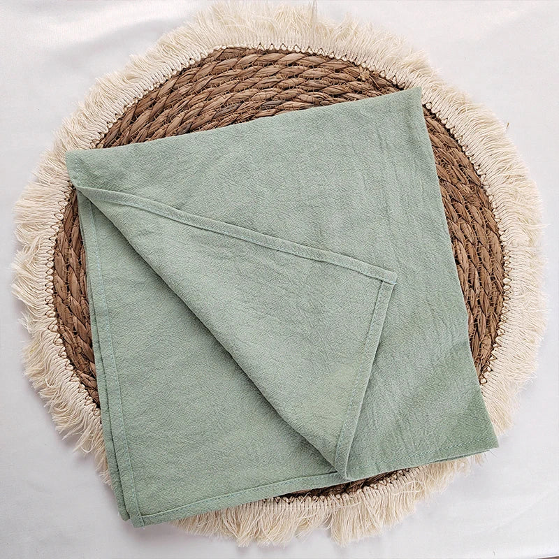 Set of 10 Plain Cotton Table Napkins | Stornfield