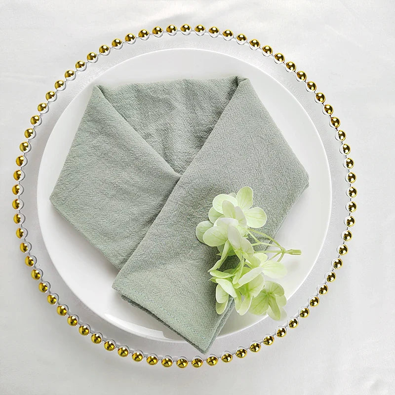 Set of 10 Plain Cotton Table Napkins | Stornfield