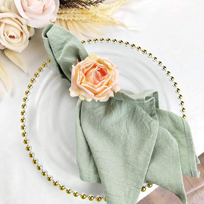 Set of 10 Plain Cotton Table Napkins | Stornfield