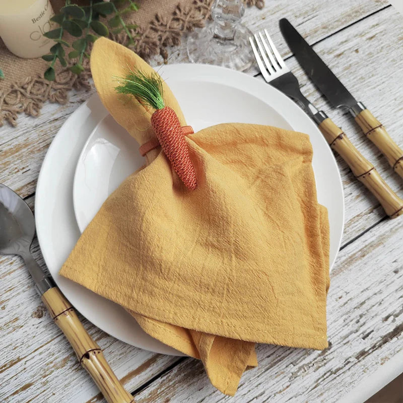Set of 10 Plain Cotton Table Napkins | Stornfield