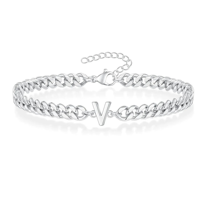 Stornfield | Couples Letter Initial Cuban Bracelet