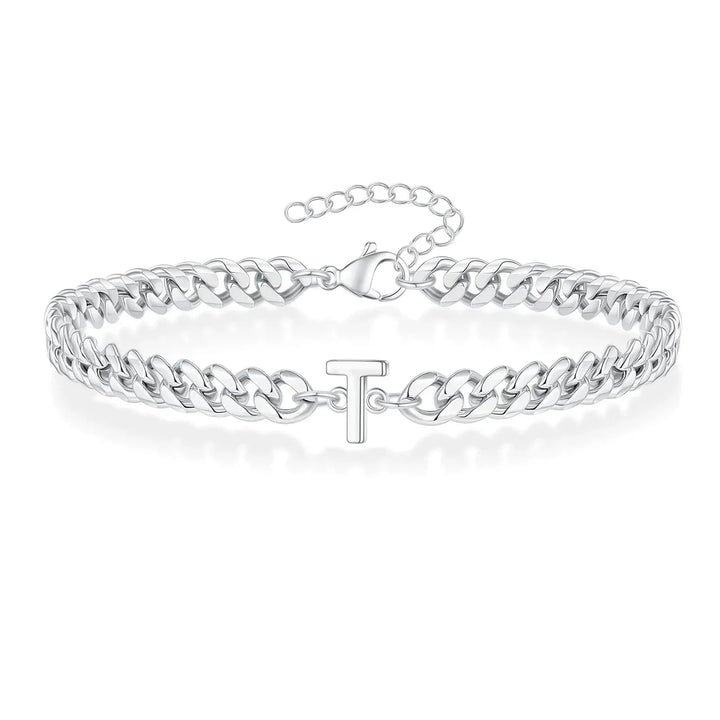 Stornfield | Couples Letter Initial Cuban Bracelet