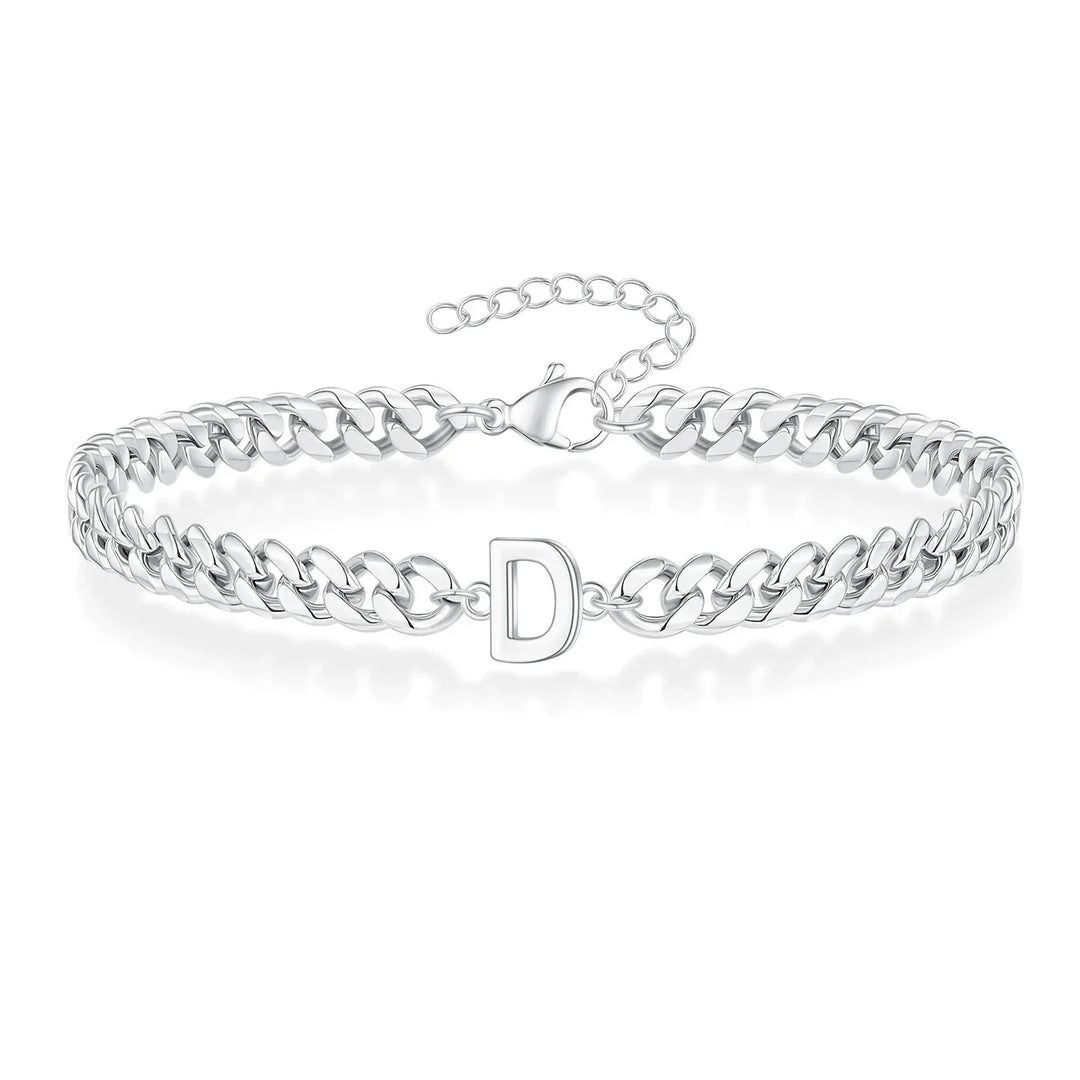 Stornfield | Couples Letter Initial Cuban Bracelet