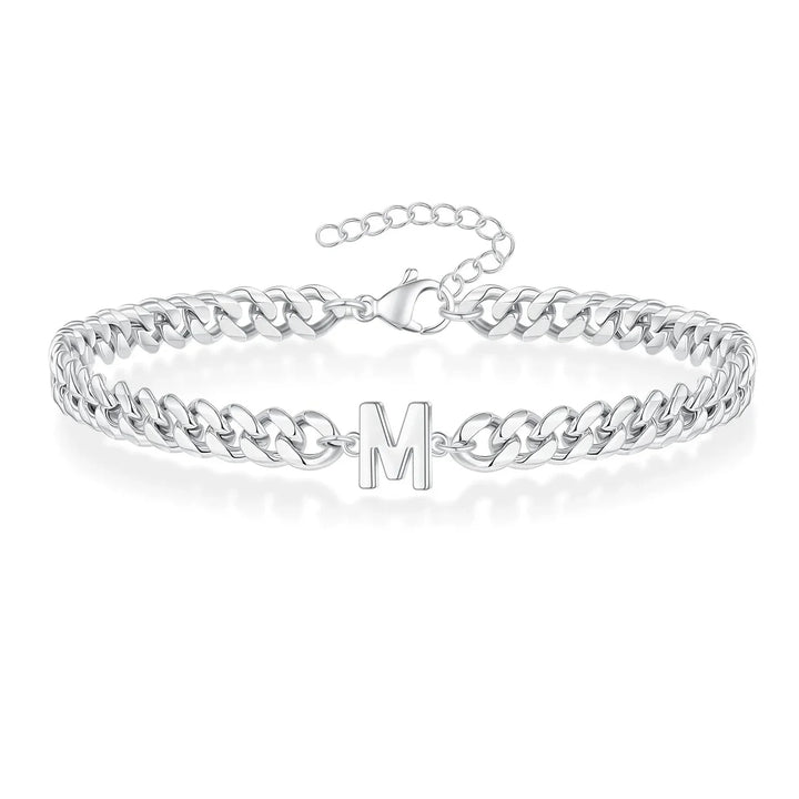Stornfield | Couples Letter Initial Cuban Bracelet