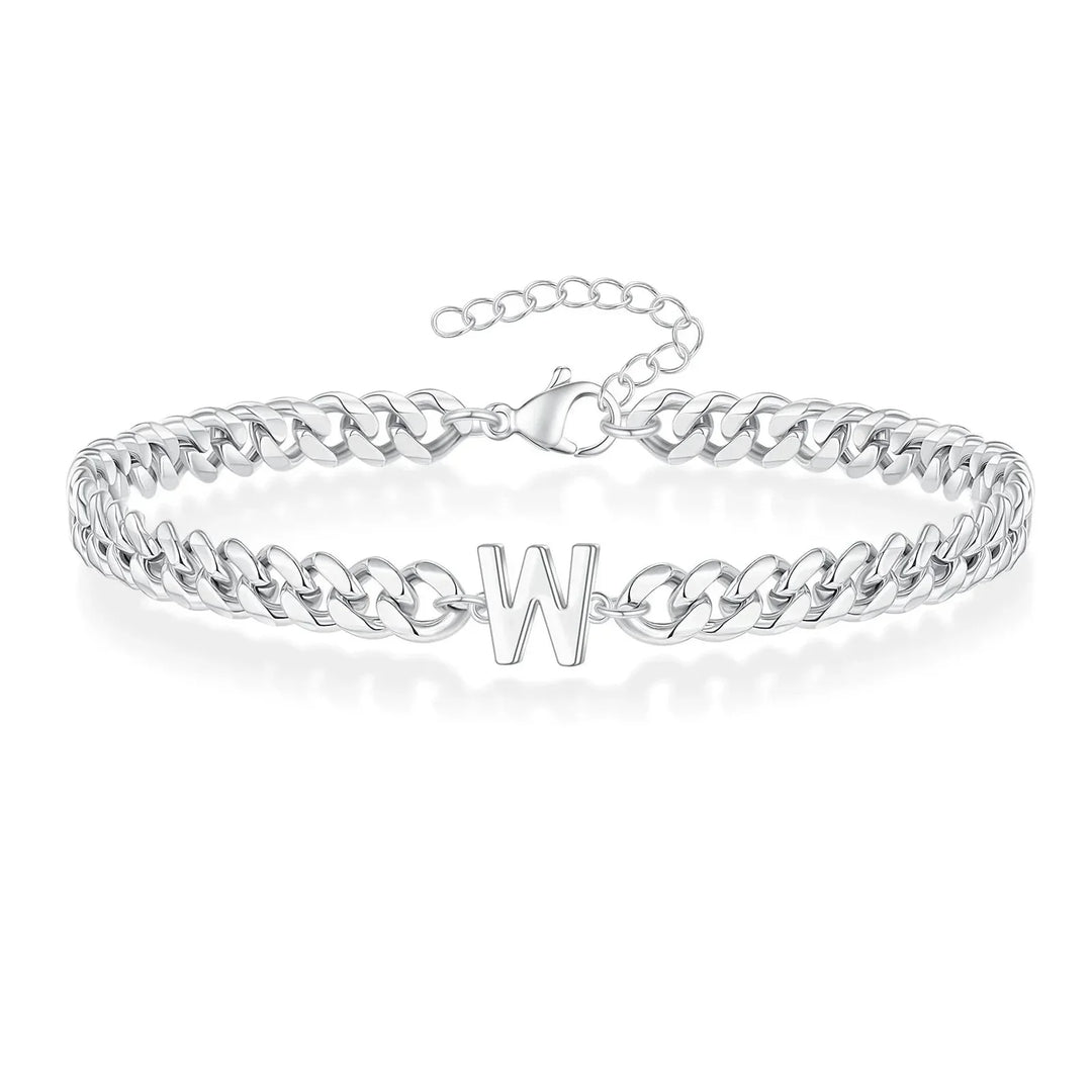 Stornfield | Couples Letter Initial Cuban Bracelet