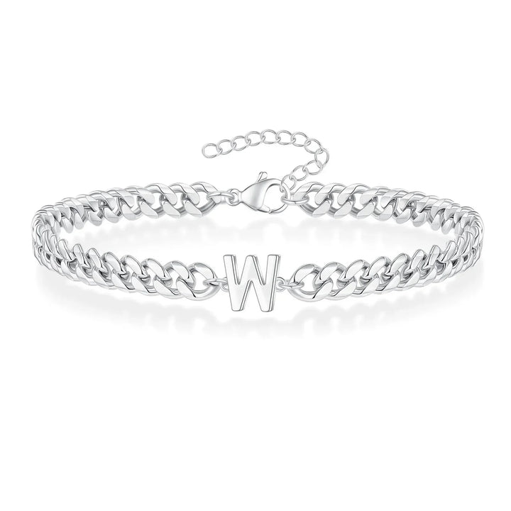 Stornfield | Couples Letter Initial Cuban Bracelet