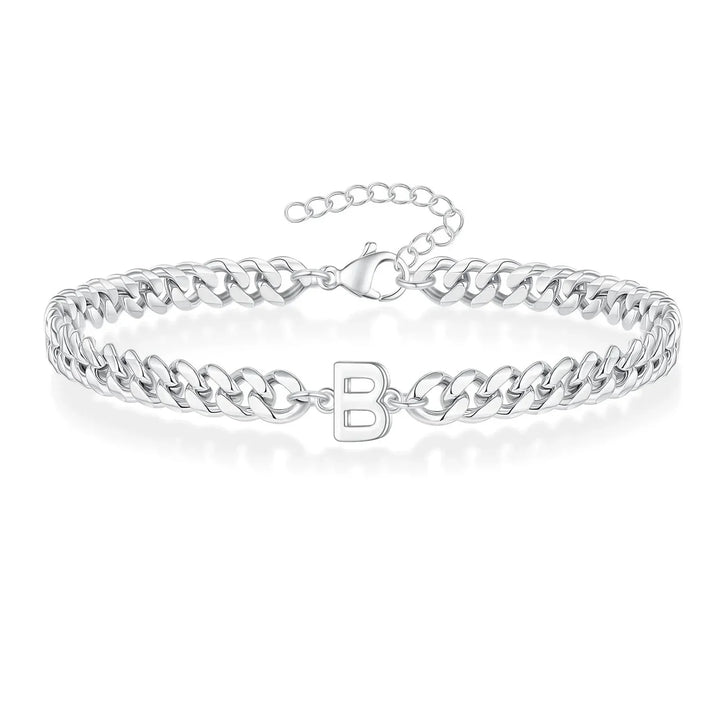 Stornfield | Couples Letter Initial Cuban Bracelet