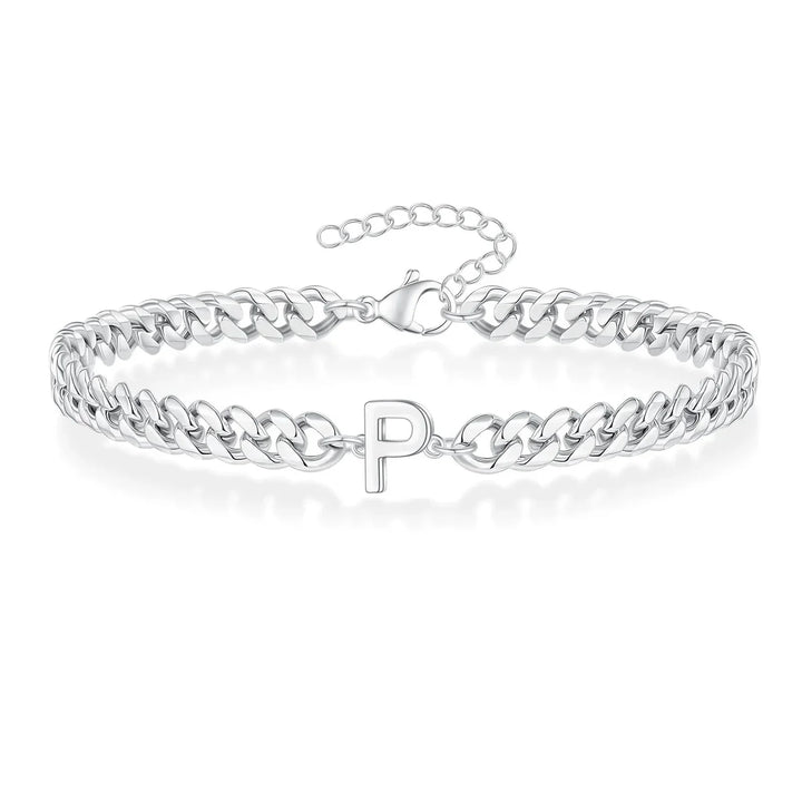 Stornfield | Couples Letter Initial Cuban Bracelet