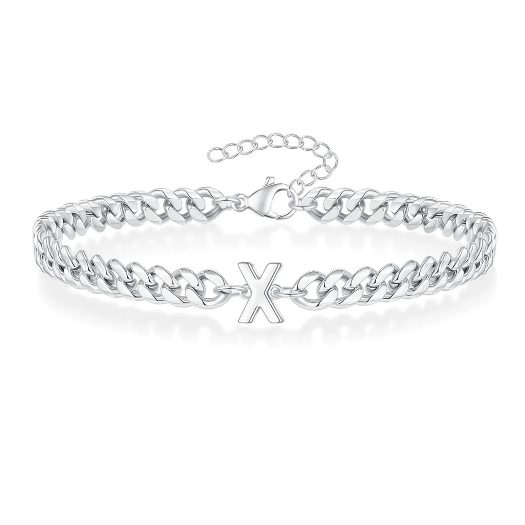 Stornfield | Couples Letter Initial Cuban Bracelet