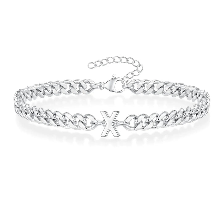 Stornfield | Couples Letter Initial Cuban Bracelet