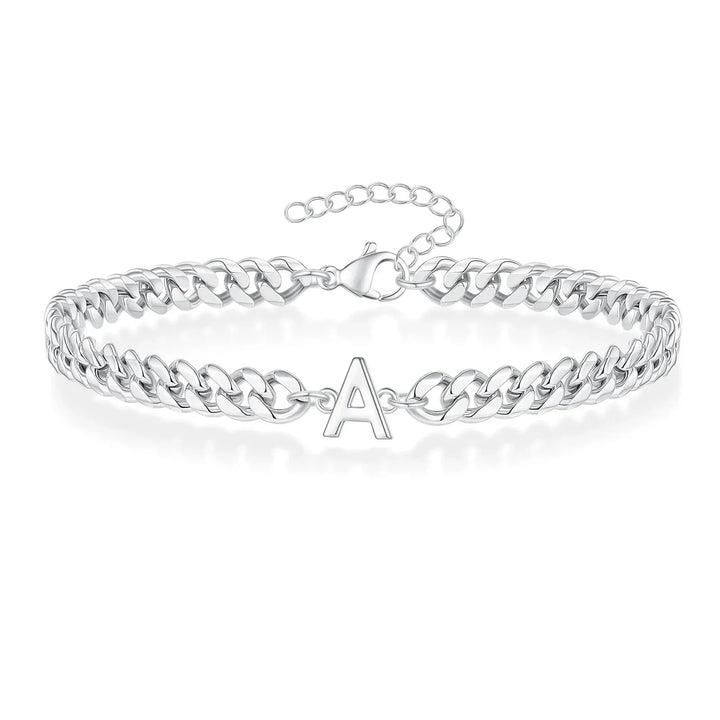 Stornfield | Couples Letter Initial Cuban Bracelet