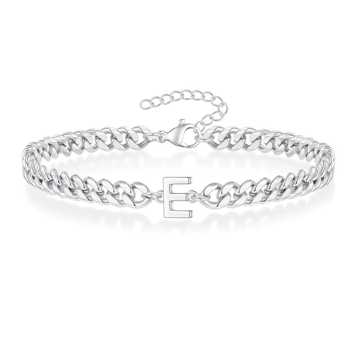 Stornfield | Couples Letter Initial Cuban Bracelet