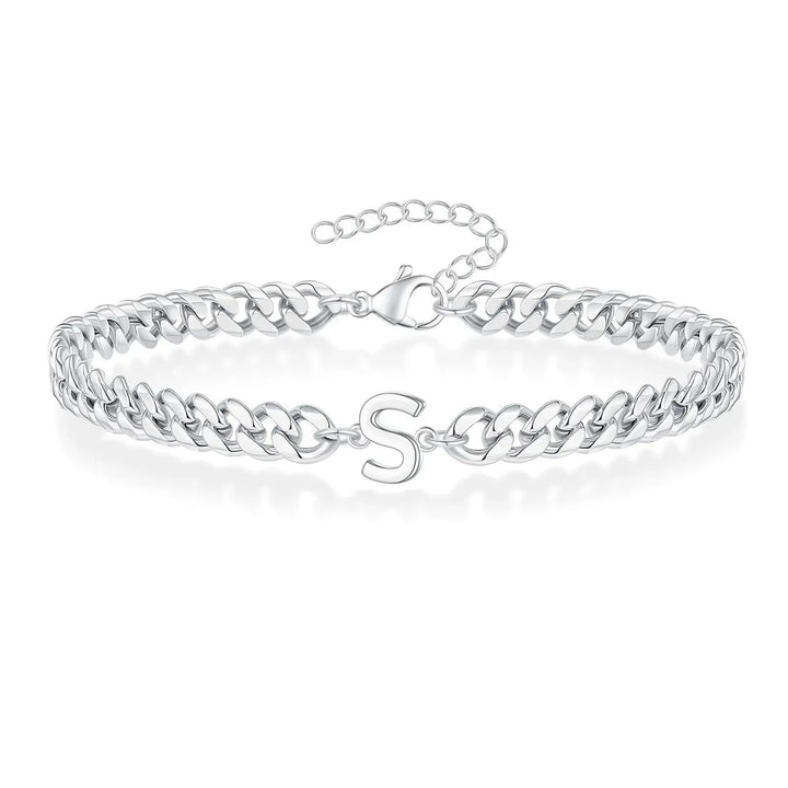Stornfield | Couples Letter Initial Cuban Bracelet