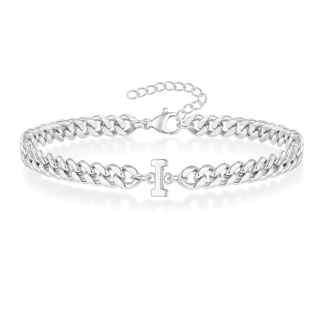 Stornfield | Couples Letter Initial Cuban Bracelet