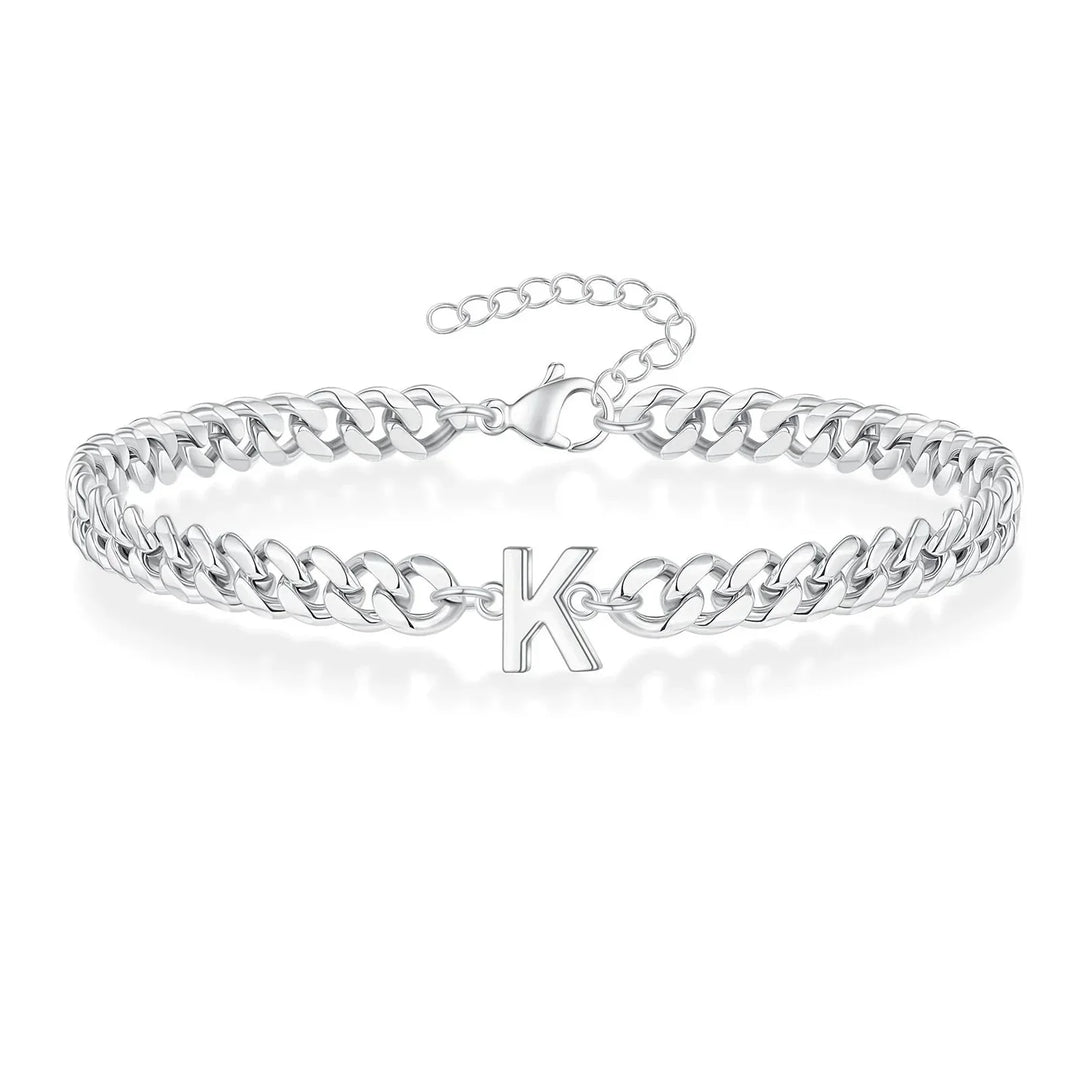 Stornfield | Couples Letter Initial Cuban Bracelet