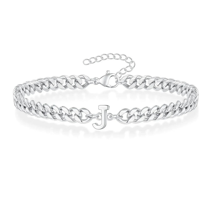 Stornfield | Couples Letter Initial Cuban Bracelet