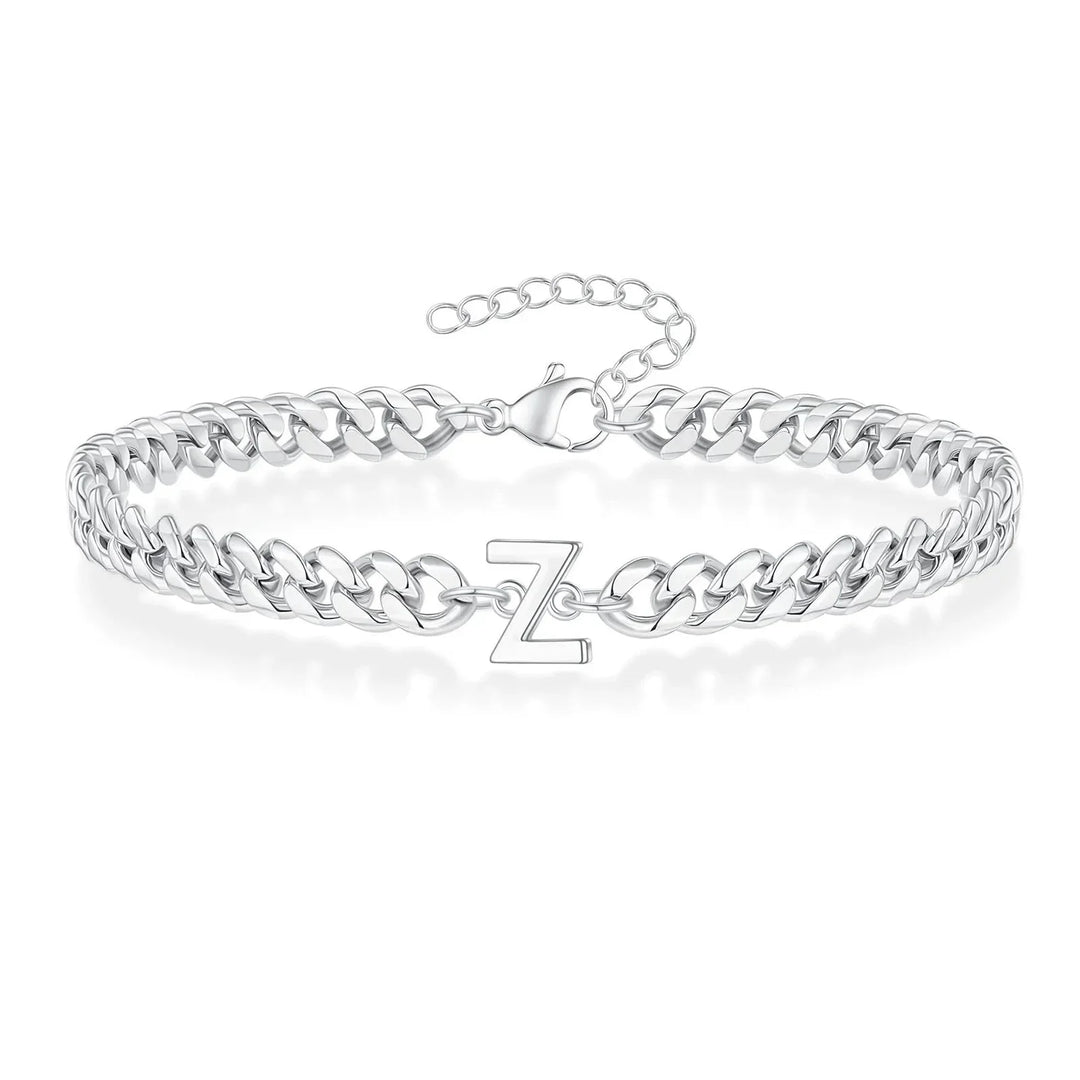 Stornfield | Couples Letter Initial Cuban Bracelet