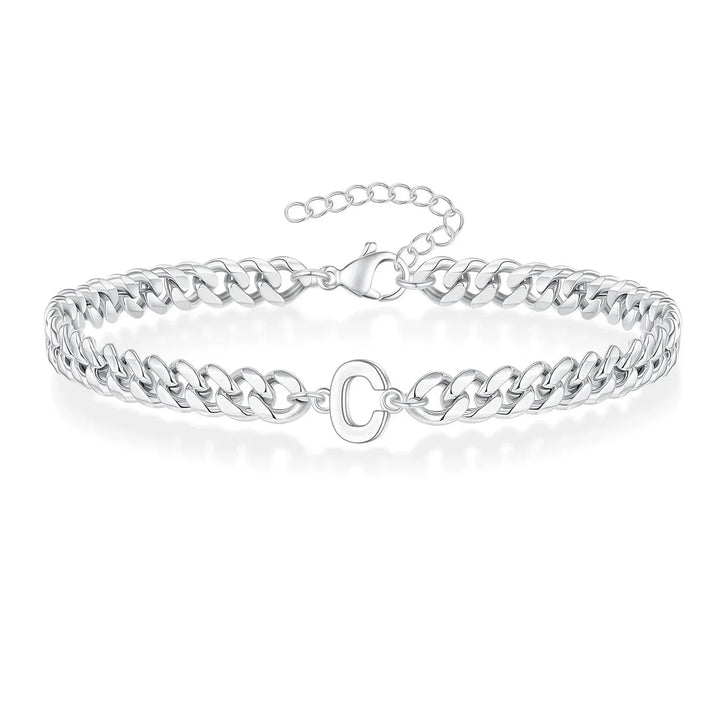 Stornfield | Couples Letter Initial Cuban Bracelet