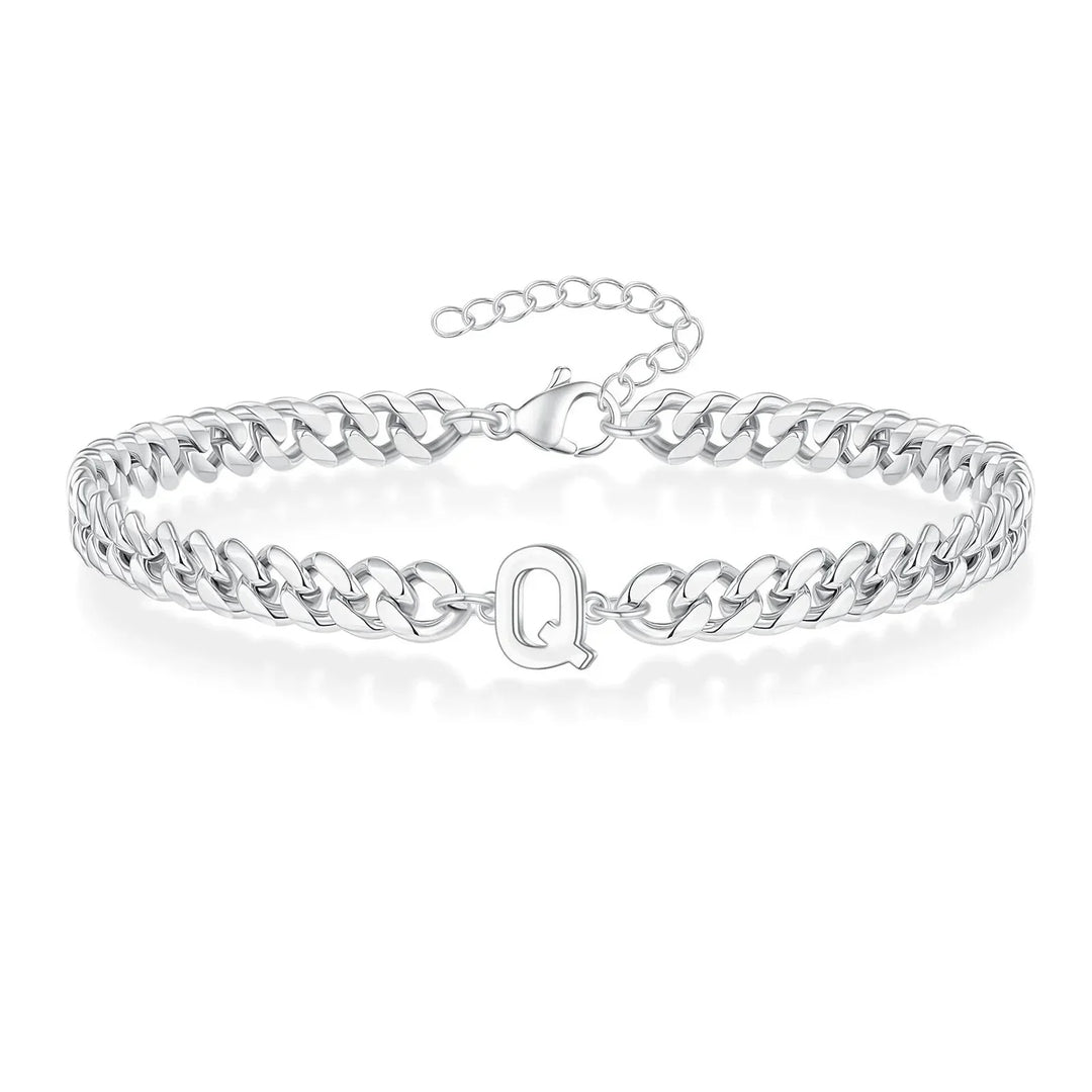 Stornfield | Couples Letter Initial Cuban Bracelet