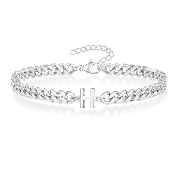 Stornfield | Couples Letter Initial Cuban Bracelet
