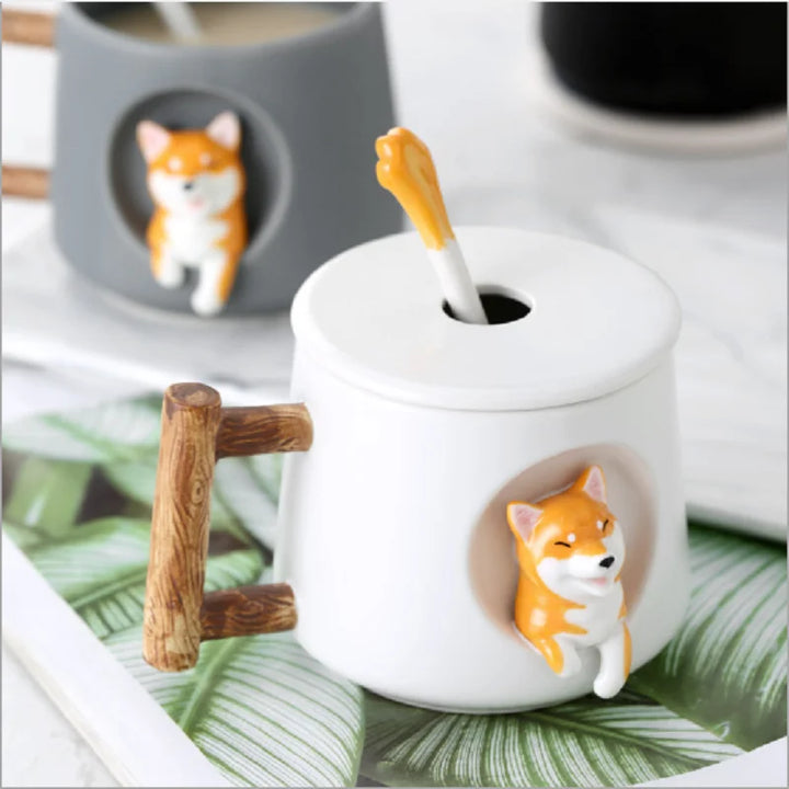 Creative Cartoon Coffee and Tea Cup Cute 3D Ceramic Coffee Mug | Stornfield